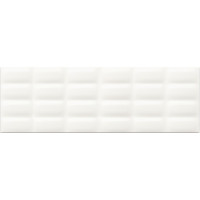 Плитка O-WHM-WTU052 White Glossy Pillow Structure 25x75