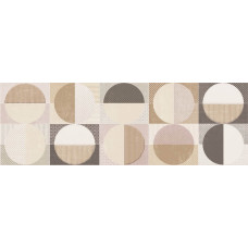 Плитка Cromatica Decor Circles Warm Brillo 25x75
