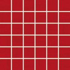 Керамическая плитка Мозаика WDM06041 мозаика на сетке красный 5x5 30x30