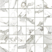 Мозаика G20402 Calacatta Mosaico Lappato 30x30 (Tozz. 5x5)