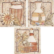 Керамическая плитка Alta Ceramica Brocca Декор Inserto Brocca (комп/3шт) 10x10