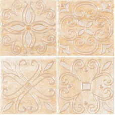 Alta Ceramica Castelli Декор Decoro arazzo 4 soggetti Fortezza 10x10