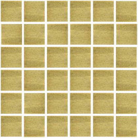 Керамическая плитка Gold Мозаика золотая CGP-20x20X20 гладкая напольная 4мм