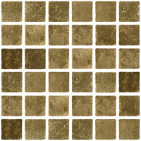 Керамическая плитка Gold Мозаика золотая FGOY-20x20X20 формованная гладкая