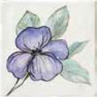 Керамическая плитка Bayker Memorie Ins. Jardin Viola Bianco 10x10