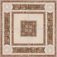 Керамическая плитка Capri Ceramiche Travertino Rosone Crema 84x84