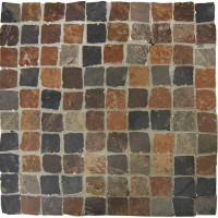 Керамическая плитка Casa Dolce Casa Flagstone Flagstone Black Mosaico 3.18x3.18 31.85x31.85