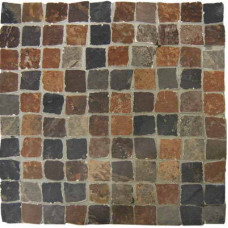 Керамическая плитка Casa Dolce Casa Flagstone Flagstone Black Mosaico 3.18x3.18 31.85x31.85