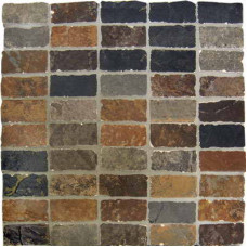 Casa Dolce Casa Flagstone Flagstone Black Mosaico 3.18x6.37 31.85x31.85