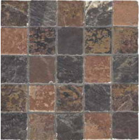 Керамическая плитка Casa Dolce Casa Flagstone Flagstone Black Mosaico 6.37x6.37 31.85x31.85