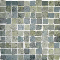 Керамическая плитка Casa Dolce Casa Flagstone Flagstone Green Mosaico 3.18x3.18 31.85x31.85