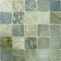 Керамическая плитка Casa Dolce Casa Flagstone Flagstone Green Mosaico 6.37x6.37 31.85x31.85