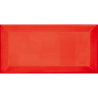 Керамическая плитка Ceranosa Plaqueta Plaqueta Biselado Rojo настенная 10x20
