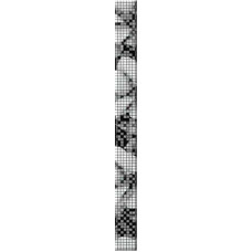 Керамическая плитка Cersanit Black&amp;White Black&amp;White черный бордюр 4x44