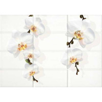 Керамическая плитка Cersanit Mono Mono Декор светло-бежевый цветы (MY2M302D) 25x35