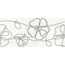 Керамическая плитка Cersanit Stripe Stripe Вставка (крупные цветы) 20x40
