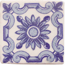 Керамическая плитка Cevica Provenza Provenza Blanco Dec. Flor Azul 10x10