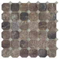 Керамическая плитка Cisa Royal Marble 0170169 Мозаика орех полированная восьмиугольная