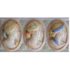 Керамическая плитка Cobsa Coleccion P-3 NA-16 Decor Brillo Medallon P-418 Настенный