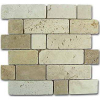 Керамическая плитка Dune Mosaicos Mosaico travertino brick 184996 30.5x30.6 d-515