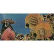 Керамическая плитка El Molino Agata Sunset Decor 3 Aquarium (2 рыбки)