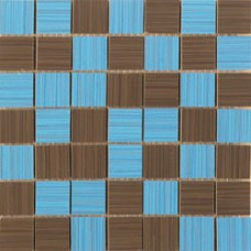Fanal Line Mosaico line azul-marron 25x25