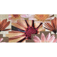 Fanal Mosaico Decor mosaico crema flor-2 25x50