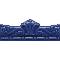 Керамическая плитка Gaya Fores Galan Moldura gotica azul antic Бордюр 7.5x20