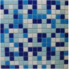 Керамическая плитка Glass Mosaic Эконом A11+A30+A31+A37 на сетке
