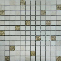 Керамическая плитка Halcon San Angelo NEREA Mosaico Crema-Beige-Gold