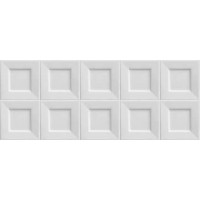 Керамическая плитка Ibero Black &amp; White Cubic White 20x50