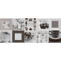 Керамическая плитка Ibero Black &amp; White Decor Buffet 3 20x50