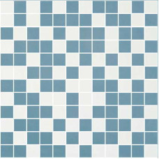 Infinity Ceramic Tiles Mosaico Fleurs Azul Mosaico Style Turquesa-Blanco