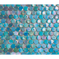 Керамическая плитка L'Antic Colonial Glass Mosaics Island Cold Circle