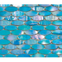 Керамическая плитка L'Antic Colonial Glass Mosaics Island Cold Ellipse Malla