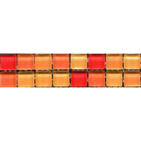 Керамическая плитка L'Antic Colonial Glass Mosaics Listel Wind Naranja