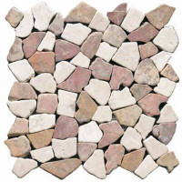 Керамическая плитка L'Antic Colonial Noohn Stone Mosaics Broken Edge Rojo-Crema
