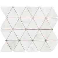 Керамическая плитка L'Antic Colonial Noohn Stone Mosaics Diamond Blanco Thassos Mirror