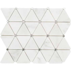 L'Antic Colonial Noohn Stone Mosaics Diamond Blanco Thassos Mirror