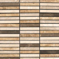 Керамическая плитка L'Antic Colonial Noohn Stone Mosaics Linear Browns (1.5x10)