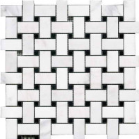 Керамическая плитка L'Antic Colonial Noohn Stone Mosaics Trenzado Blanco Marmara