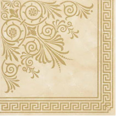 Керамическая плитка La Platera Duomo (Pasta Blanca) Dec. Quorum Beige Oro (4шт по 45х45) 90х90