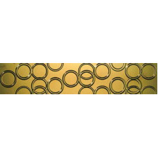 Керамическая плитка Lord Graphis Listello Anelli A Gold 8x50