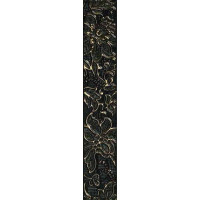 Керамическая плитка Lord Oriental Art Oriental Art List Rilievo Gold Black 5x33