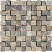 Керамическая плитка Lord Scultura Fossile СД045 FOS ONDA BOSCO MOSAICO 33.3x33.3