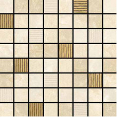 Love Ceramic Tiles Plaza Mosaico PLAZA DECOR GOLD 17.4*17.4(1.9*1.9)