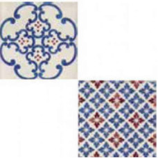 Marca Corona Jolie Декор 8324 Jolie Blanc Bleu Trama (комп/2шт) 10х10