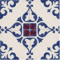 Marca Corona Jolie Декор 8330 Jolie Blanc Bleu Trama (комп/4шт) 10х10