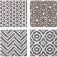 Marca Corona Jolie Декор 8335 Jolie Gris (комп/4шт) 10х10