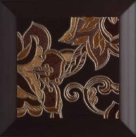Керамическая плитка Metropol Ceramica Silk Decor Chic Marron Декор 1 25х25